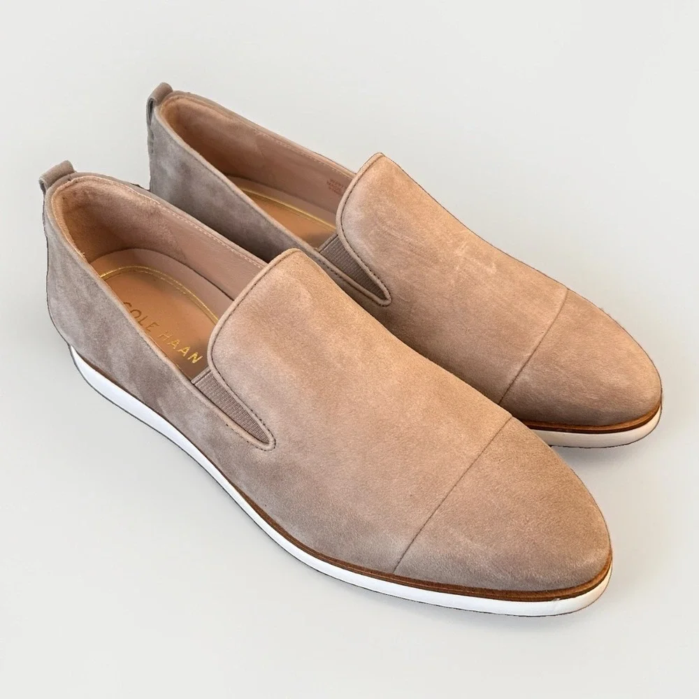 COLE HAAN Womens Grand Ambition 2.0 Galena Loafer 8 Irish Coffee Comfort Office